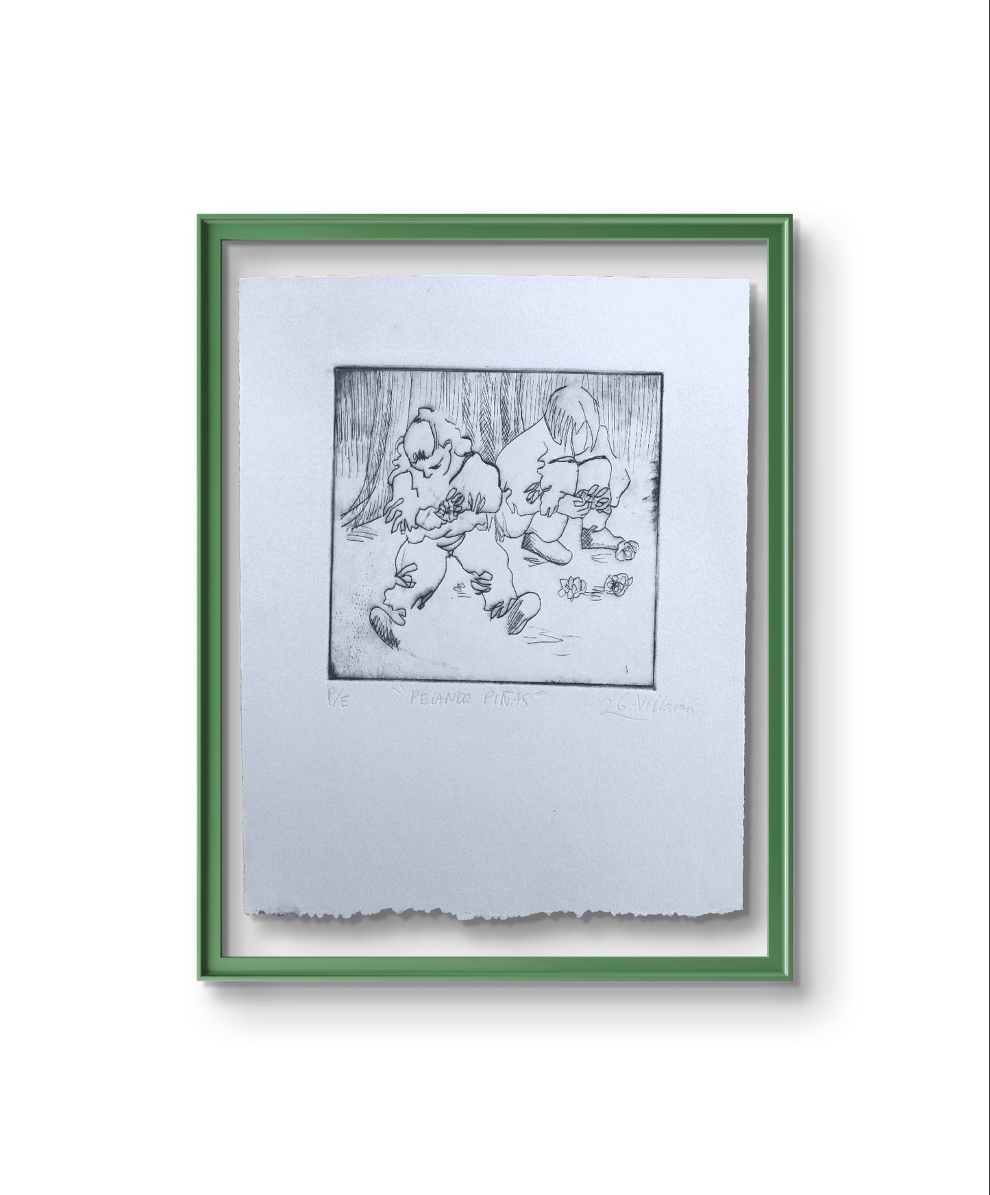 Peeling pineapples I