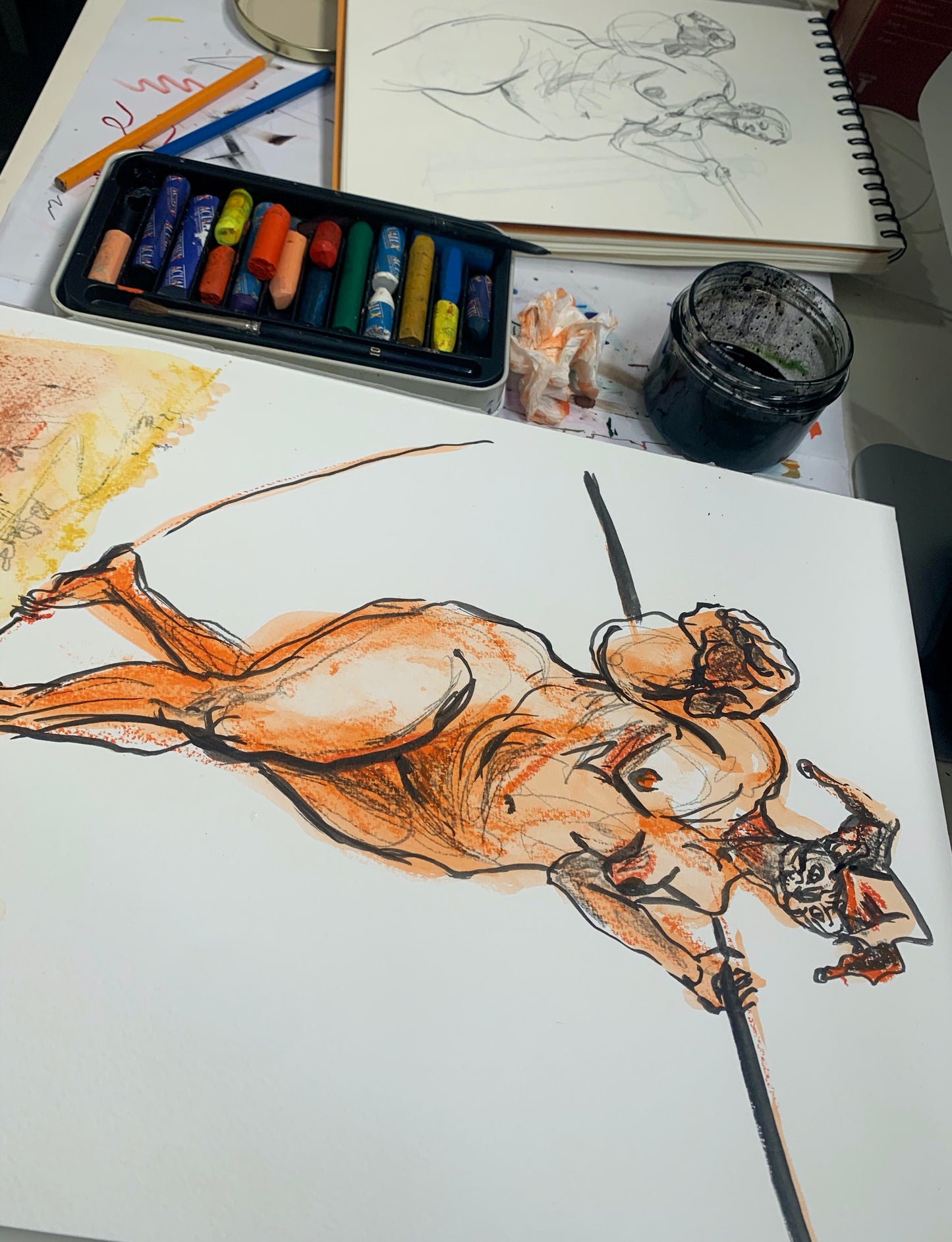 Red Tightrope Walker