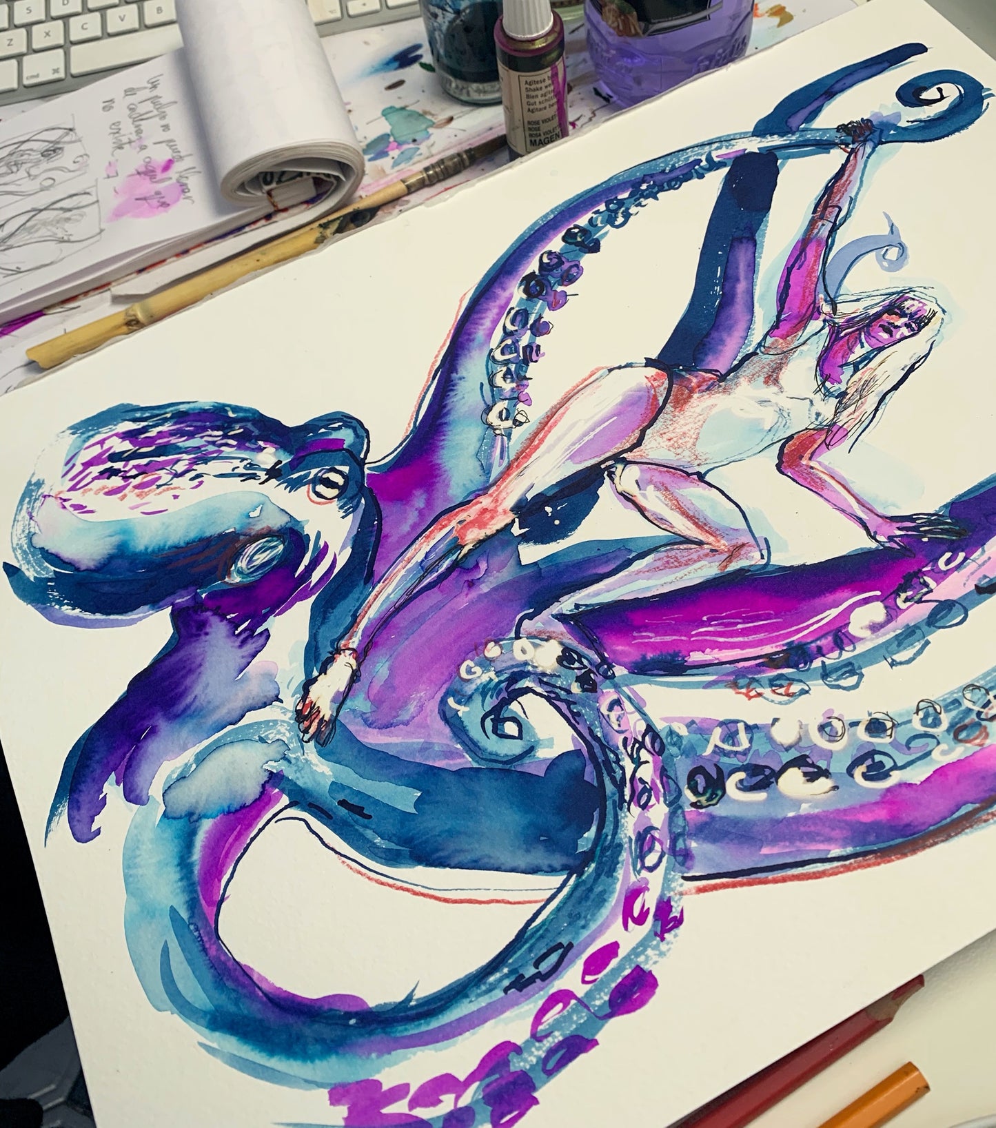 An octopus cannot fill with chains the one who does not exist