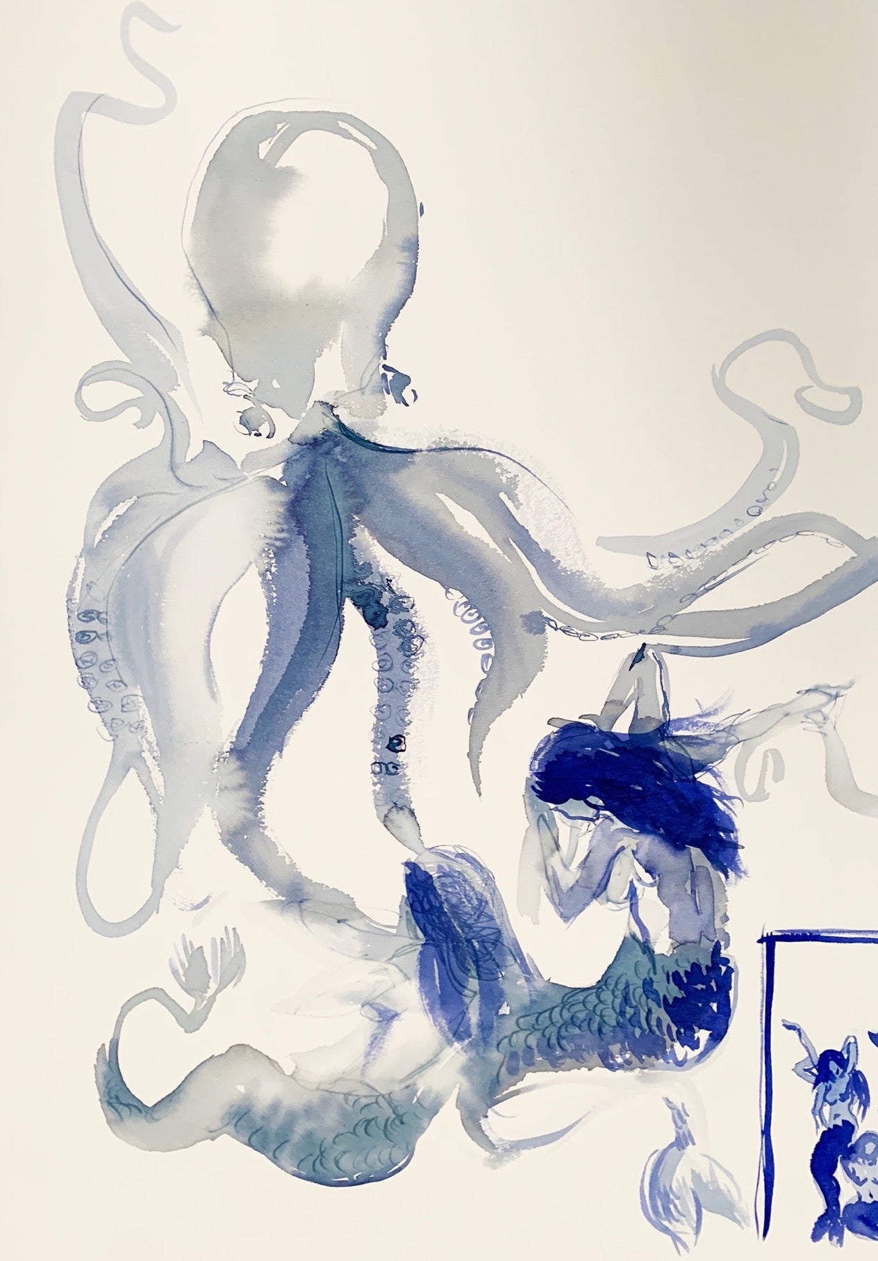 Bocetos para mural de Neptuno