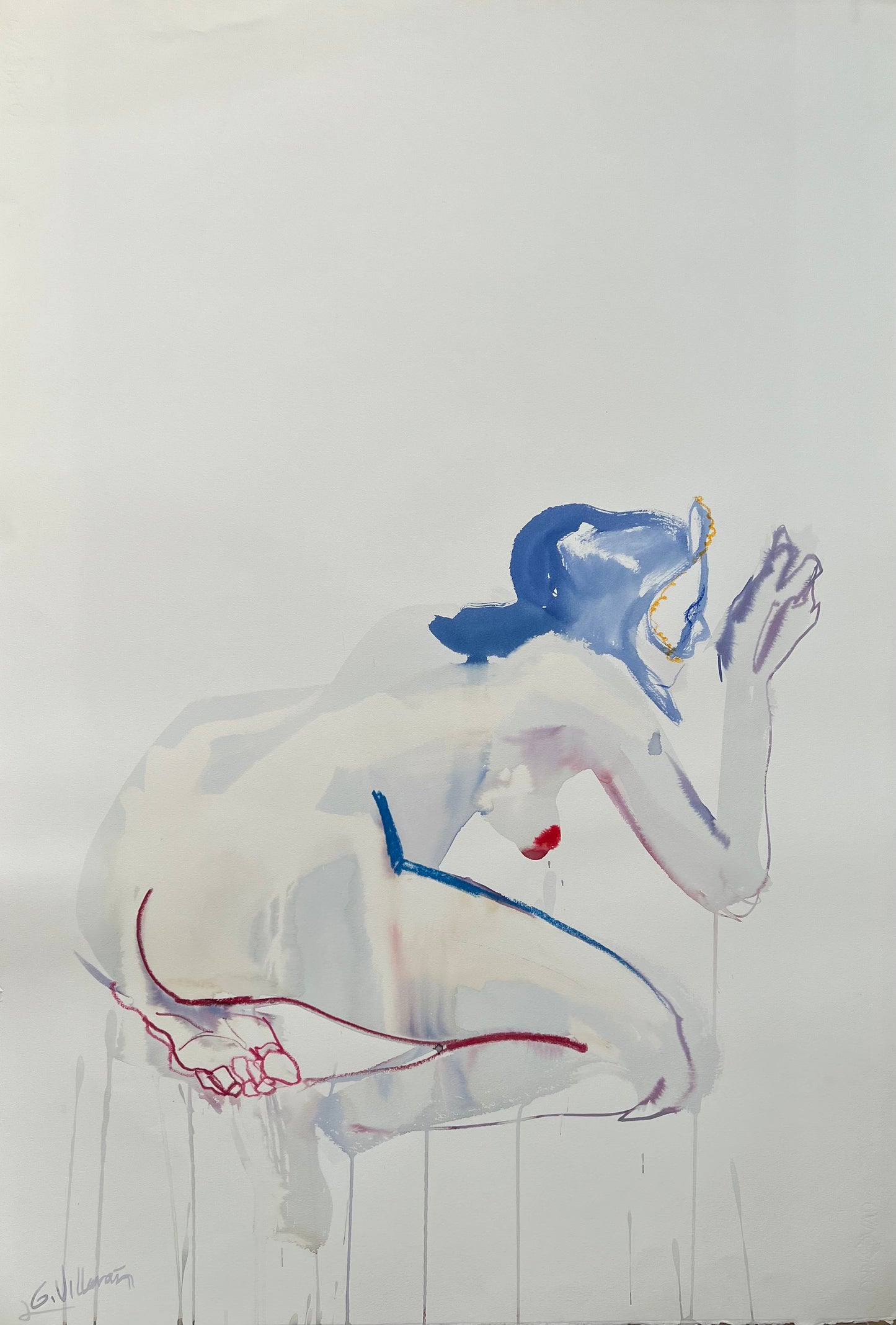 La caresse de la femme chat