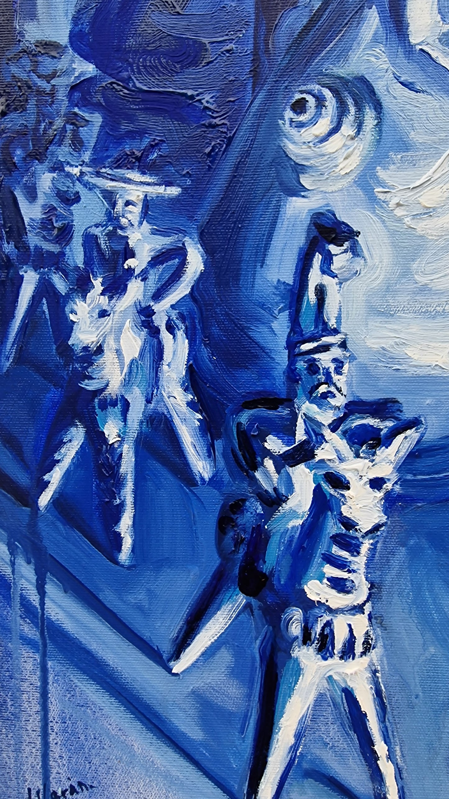 Los tres jinetes azules