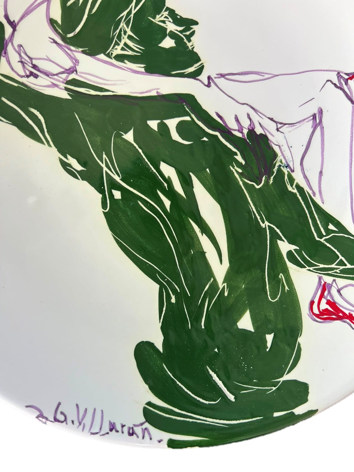 El hombre verde y la mujer azul