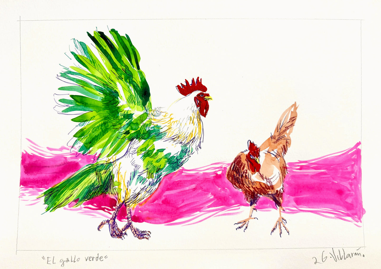 El gallo verde