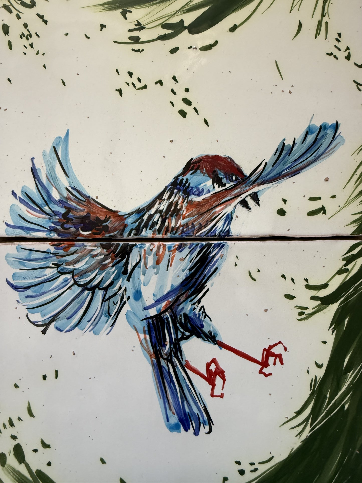Mural de gorriones