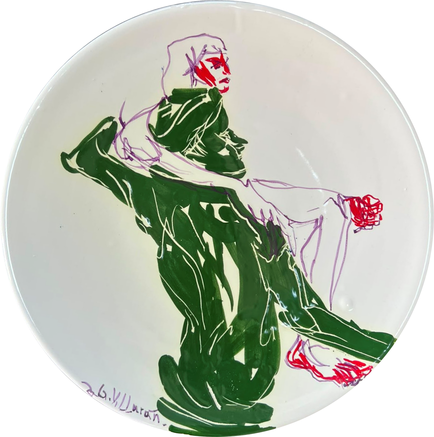 El hombre verde y la mujer azul