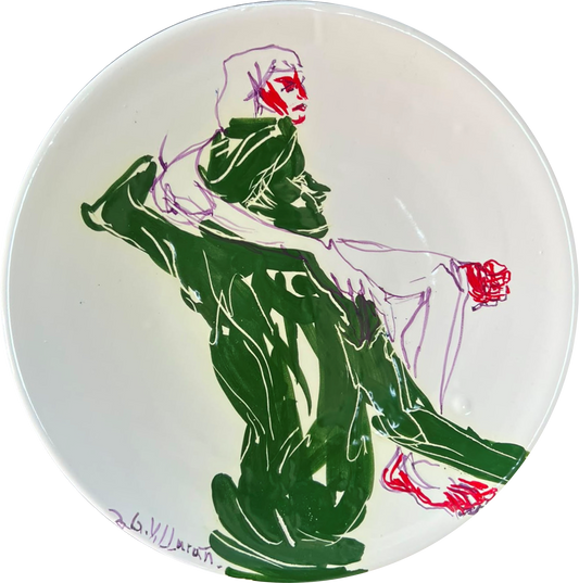 El hombre verde y la mujer azul