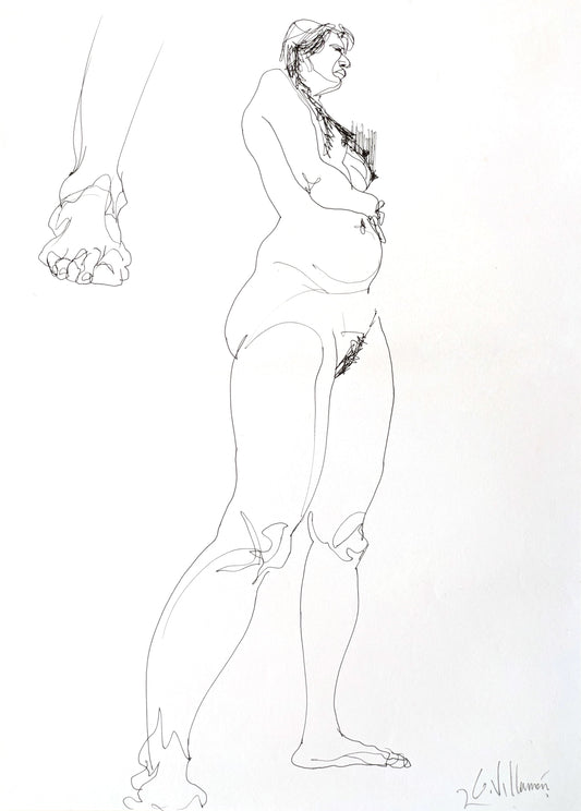 Boceto de escorzo III (La mexicana)