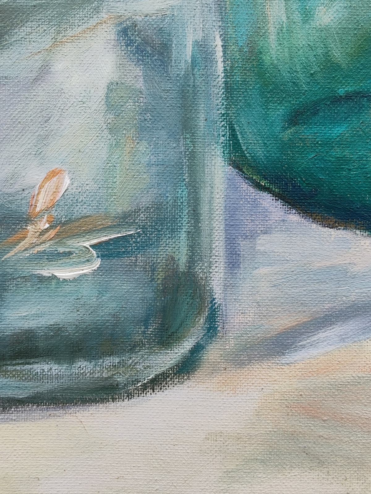 Bodegón de botellas de vidrio