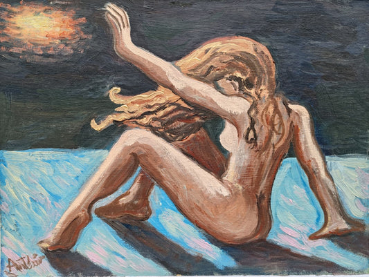 Boceto para mujeres en la playa