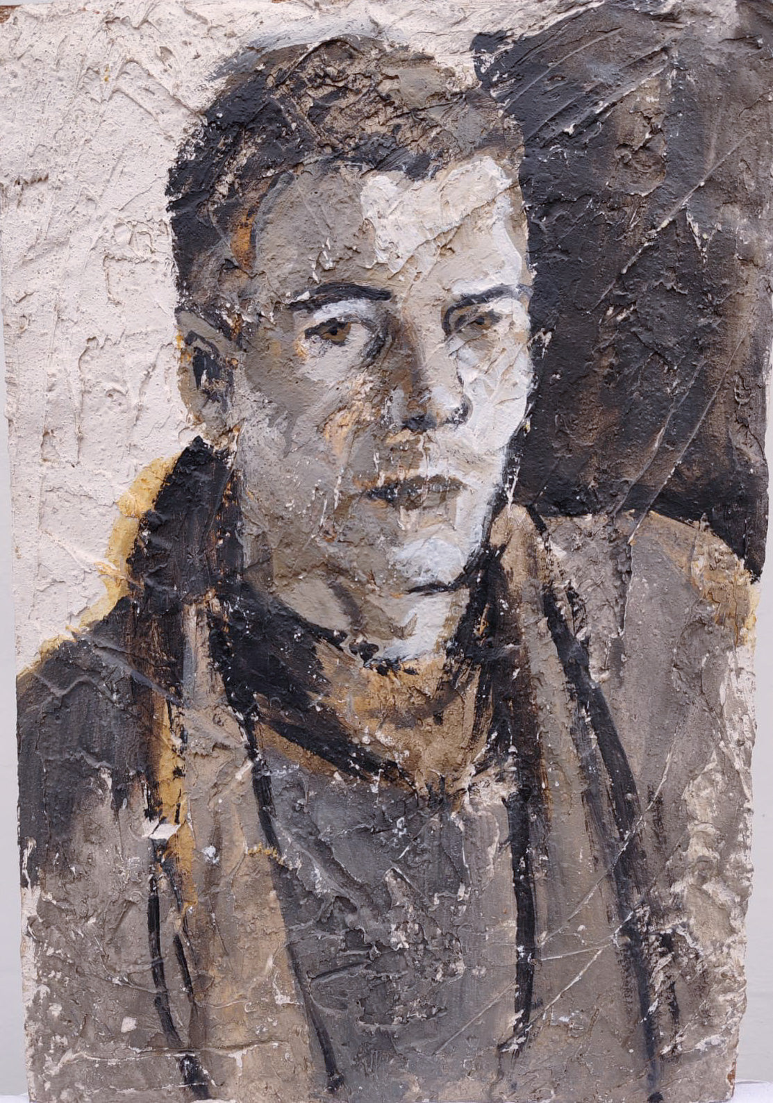 Retrato matérico de Paco Valera