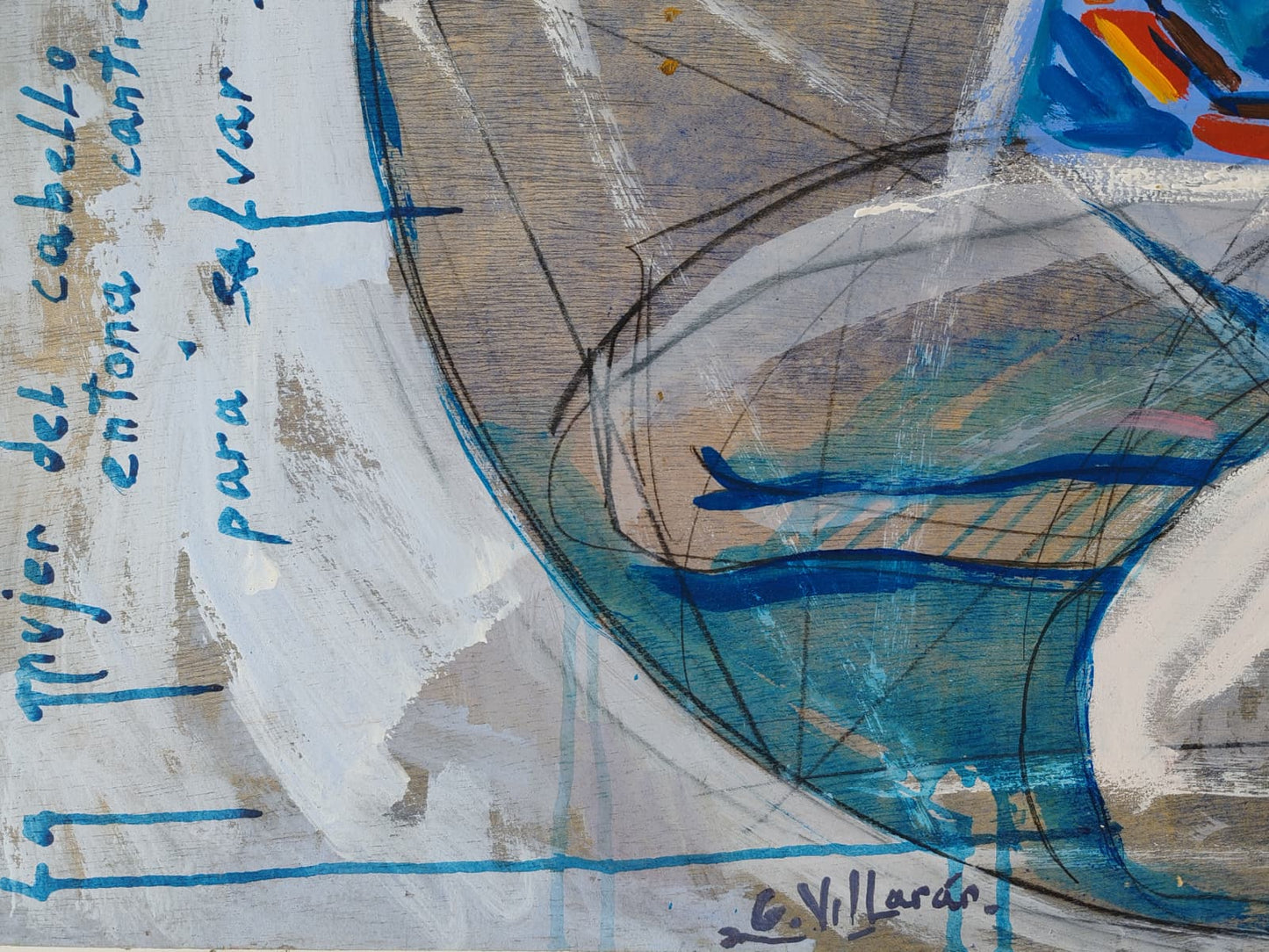 La mujer del cabello vidriera