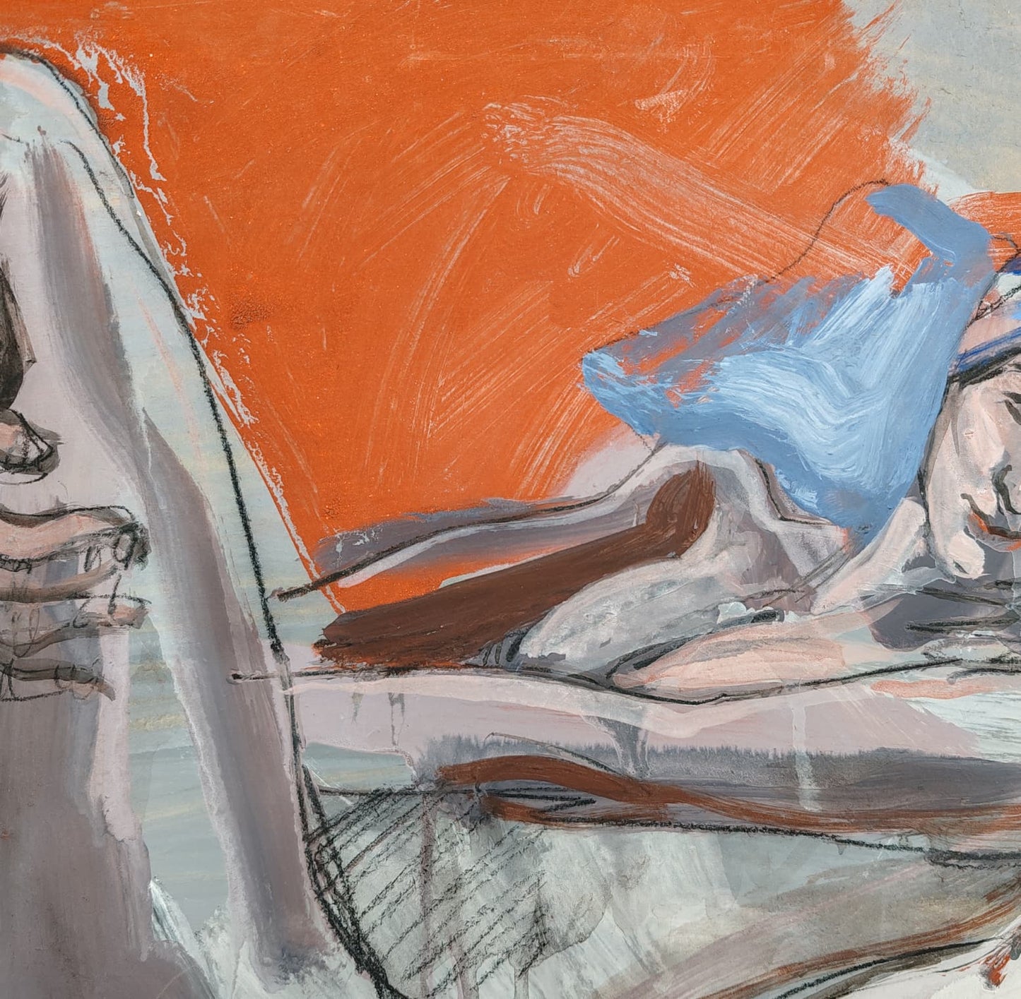 La bañista descansando