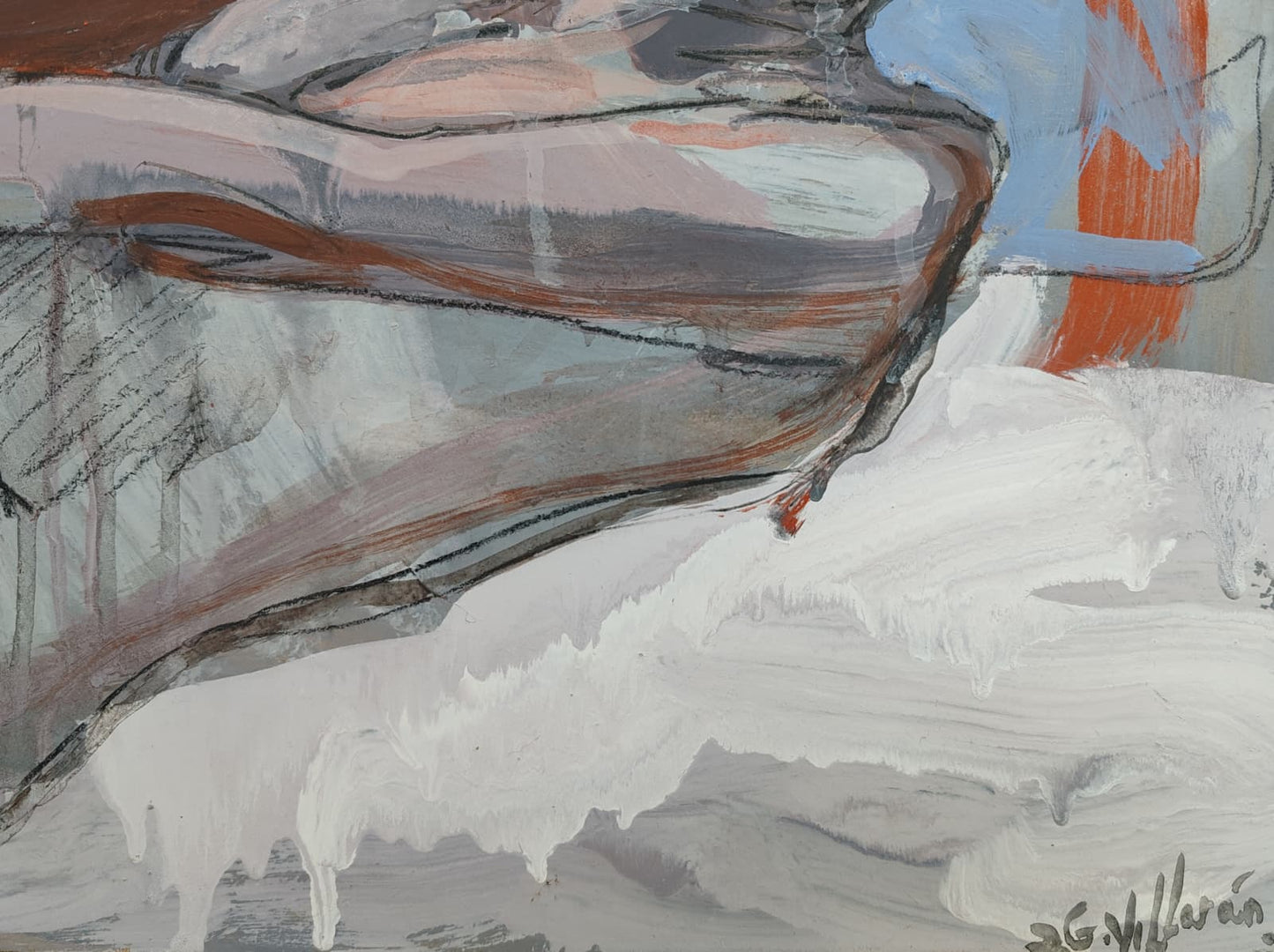 La bañista descansando