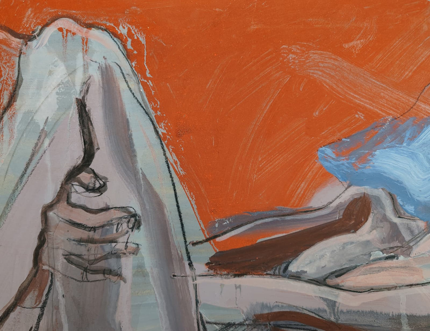 La bañista descansando