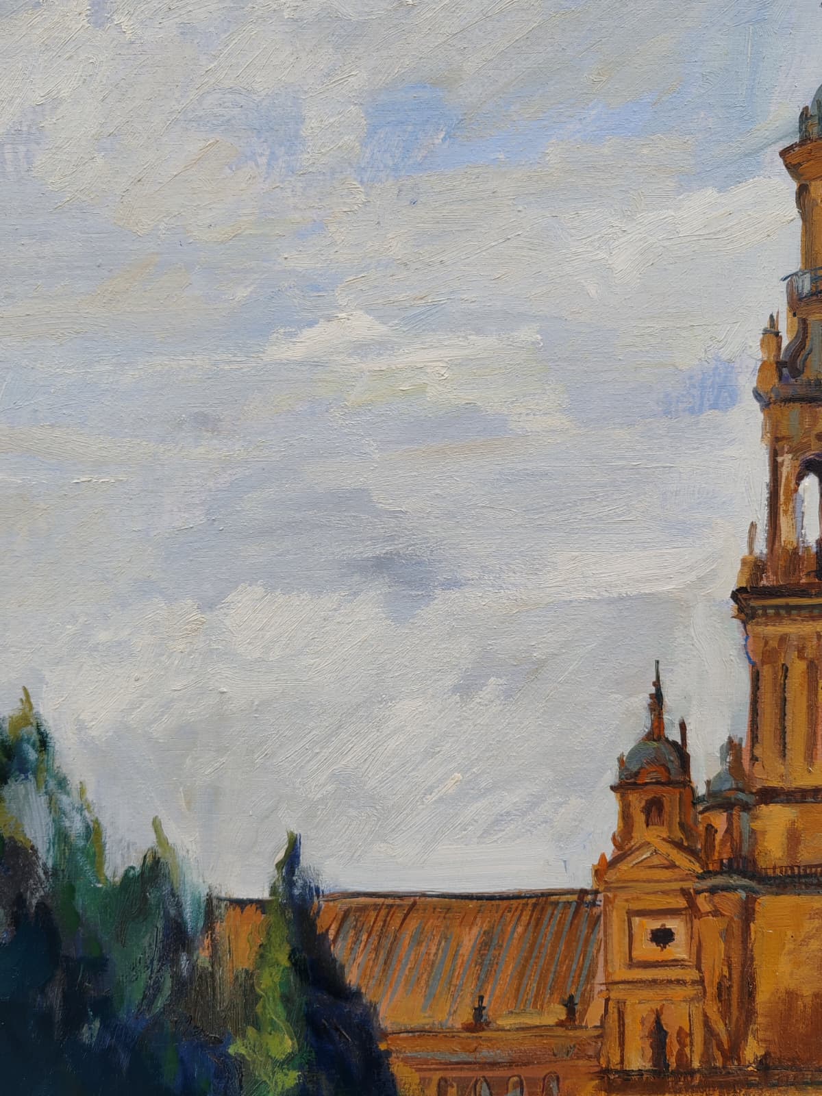 Boceto para obra de gran formato de la  Plaza España