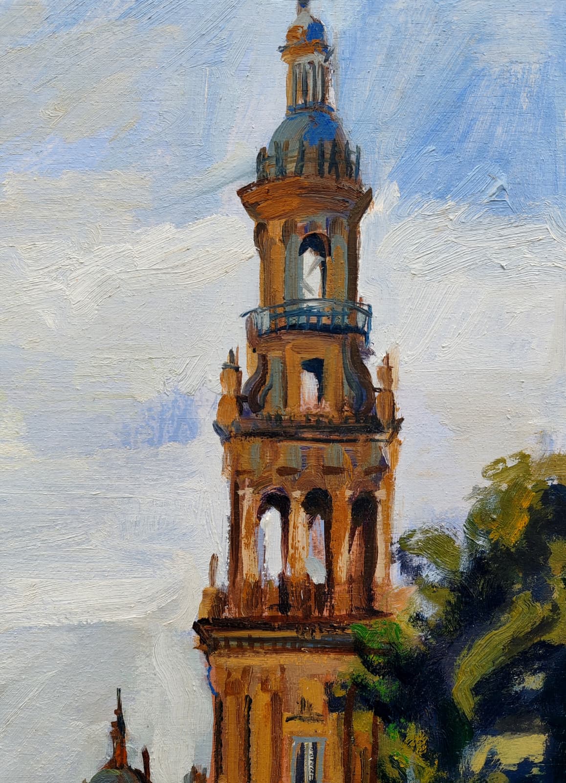 Boceto para obra de gran formato de la  Plaza España