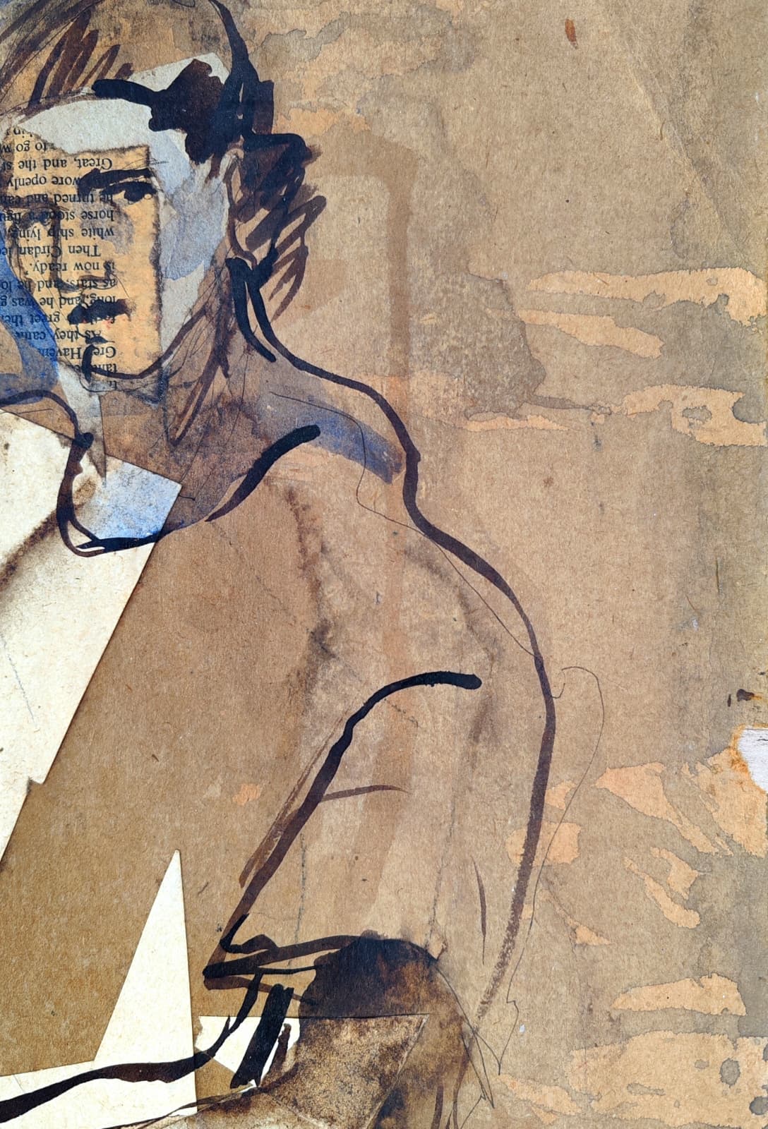 Autorretrato dibujando