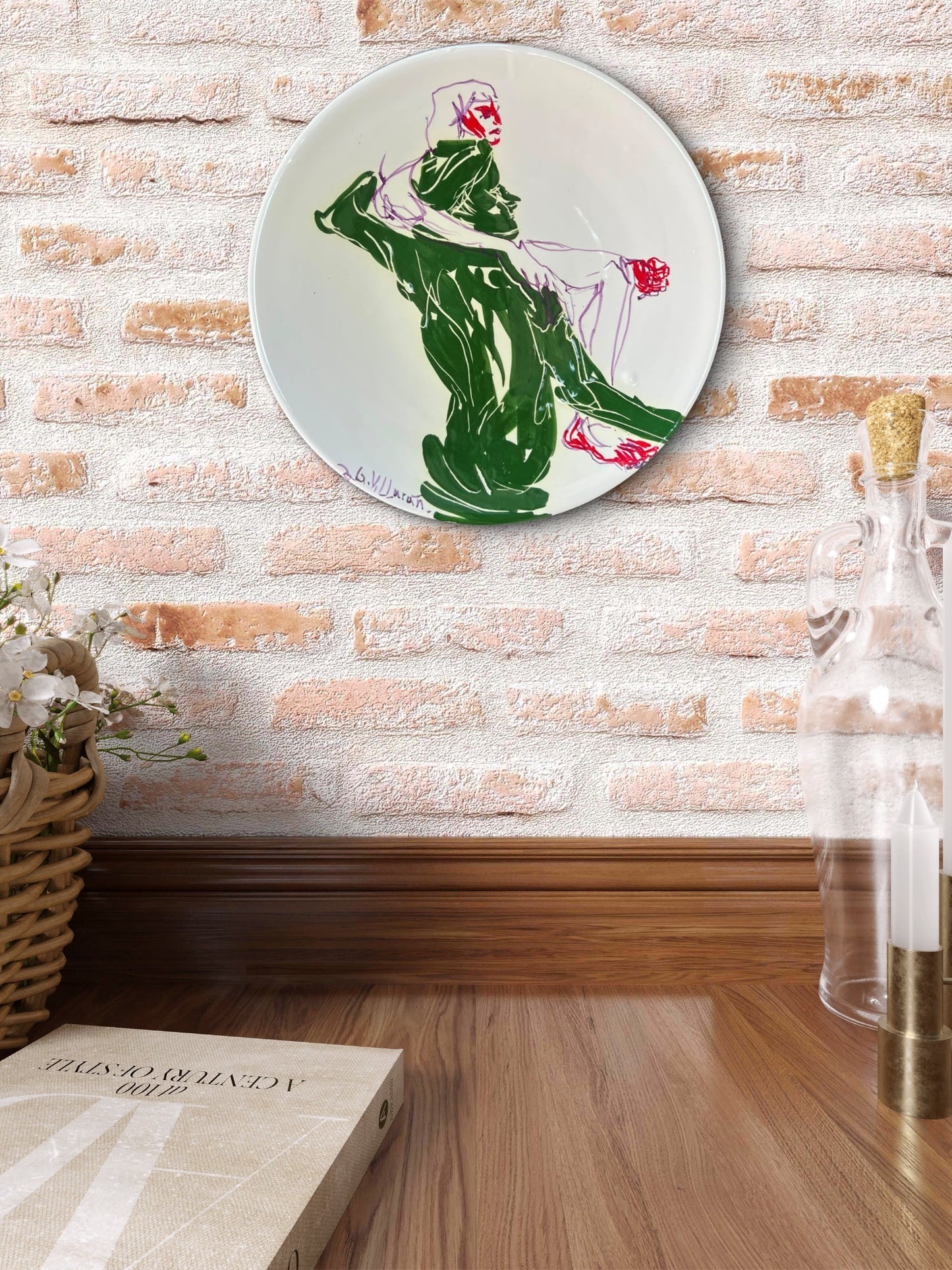 El hombre verde y la mujer azul